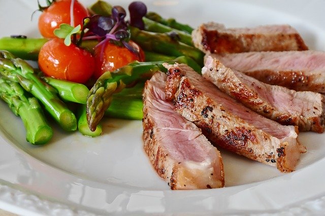 Healthy meal enjoyed with implant-supported dentures