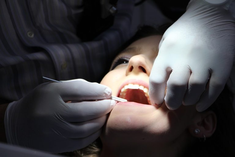 Dentures being fitted at a Richmond denture clinic
